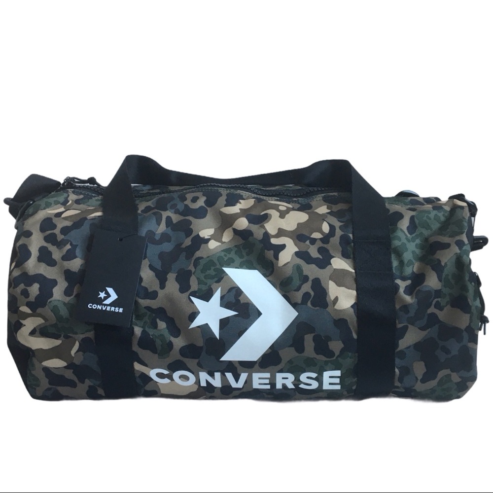 Converse Men’s Camouflage Duffle Bag - Green Camo